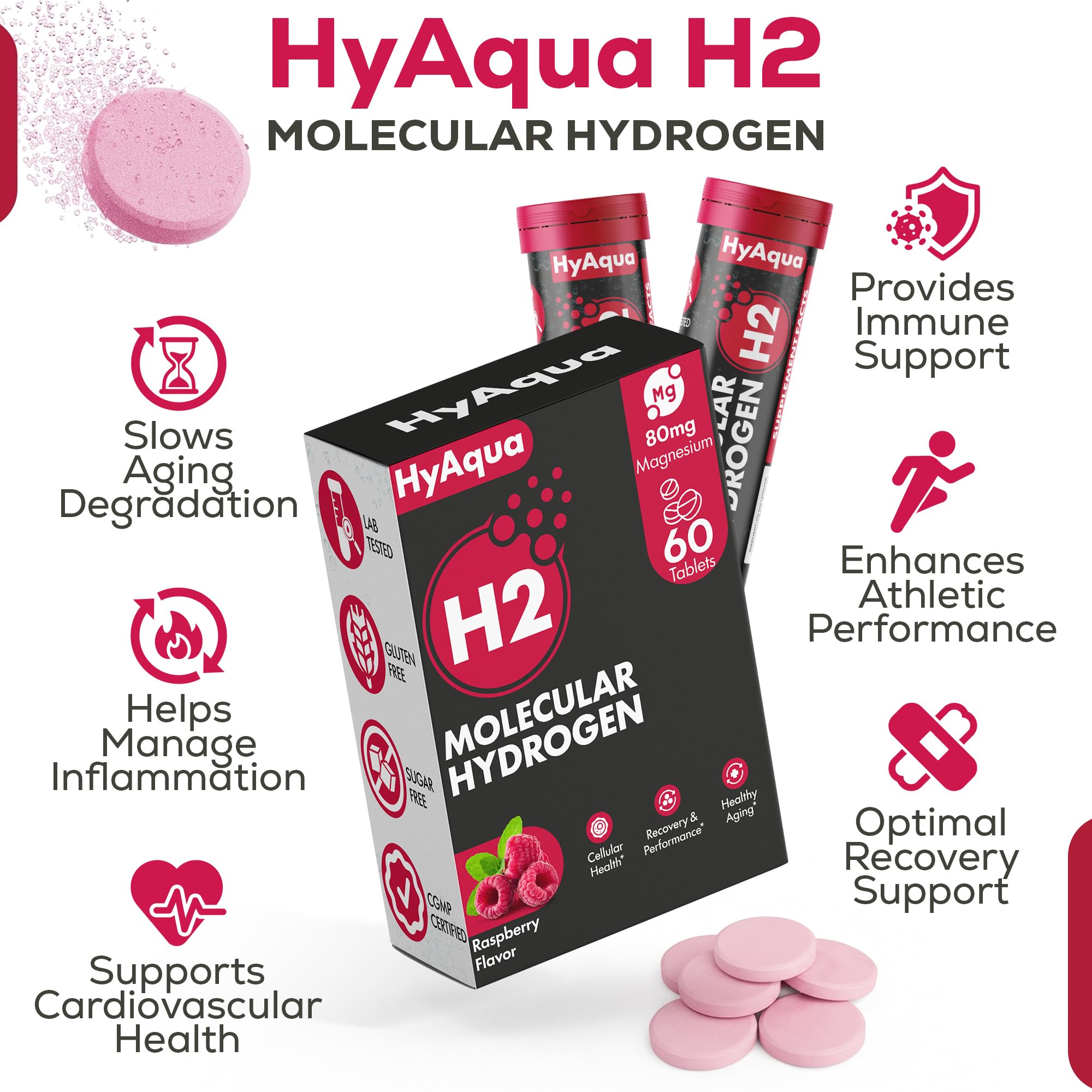 HyAqua comparación de caja y mano para visualizar tamaño y portabilidad