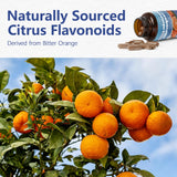 HyberVive fruto Citrus aurantium cercano que ilustra origen vegetal y fuente natural