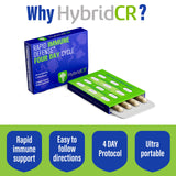 HybridCR etiqueta nutricional en primer plano para transparencia