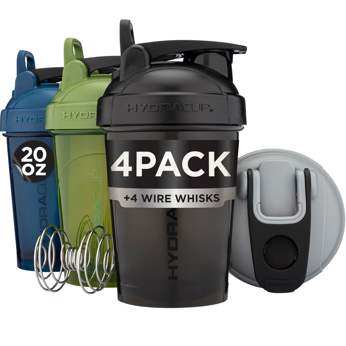 Hydra Cup vista frontal del pack de 4, ahorro y conveniencia
