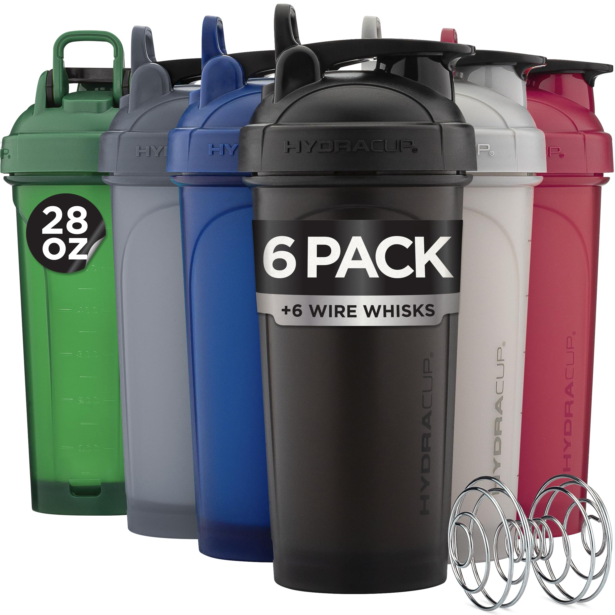 Hydra Cup frente del pack de 6 botellas, solución práctica