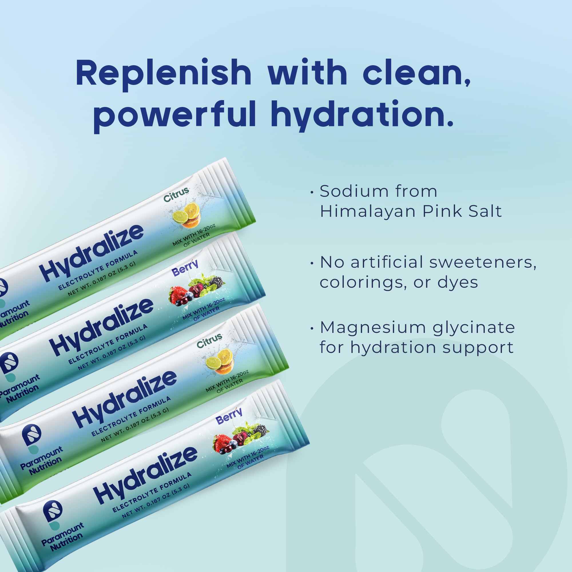 Hydralize tamaño del stick junto a mano para visualizar porciones prácticas