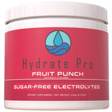 Hydrate Pro envase frontal mostrando 45 porciones y fórmula alta en sodio
