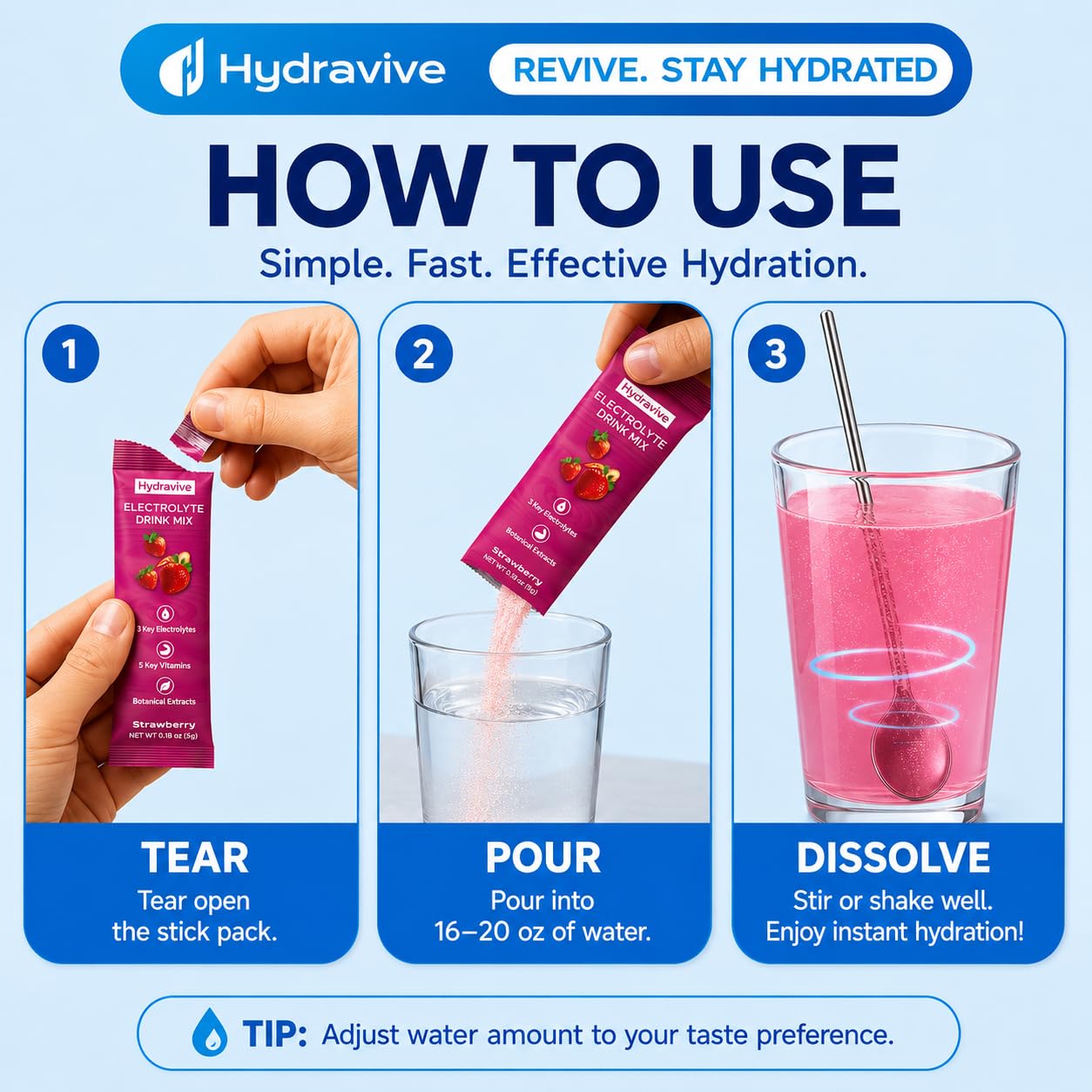Hydravive uso en gimnasio tras entrenamiento para rehidratación rápida