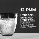 HYDRO HYDROGEN TABLETS uso en gimnasio junto a botella para hidratación rápida