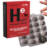 HYDRO HYDROGEN TABLETS frontal del envase mostrando 60 tabletas y beneficio portátil