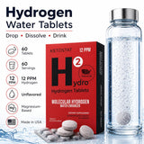 HYDRO HYDROGEN TABLETS tableta cerca para ver forma y facilidad de uso