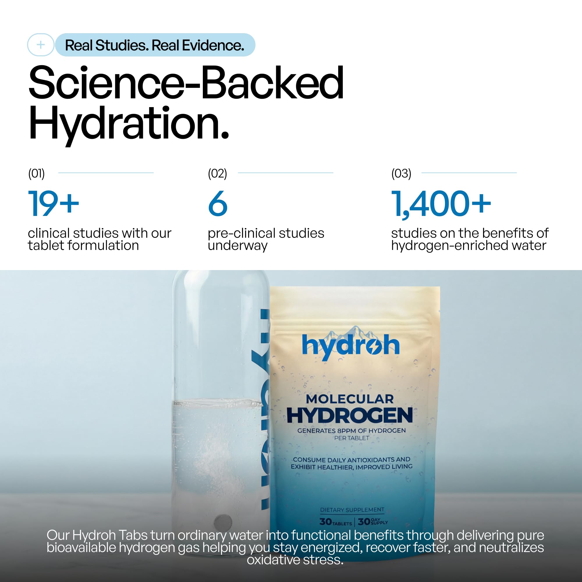 hydroh botella en gimnasio con agua hidrogenada para hidratación portátil