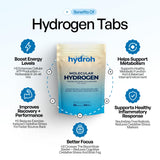 hydroh detalle de la tableta que muestra textura y facilidad de disolución