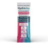 HydroJoy sobre en mano para comparar tamaño y facilitar uso portátil