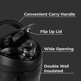 HydroJug tapa abatible con sello de silicona antiderrame