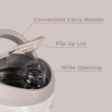 HydroJug tapa flip-up con sello de silicona que evita fugas