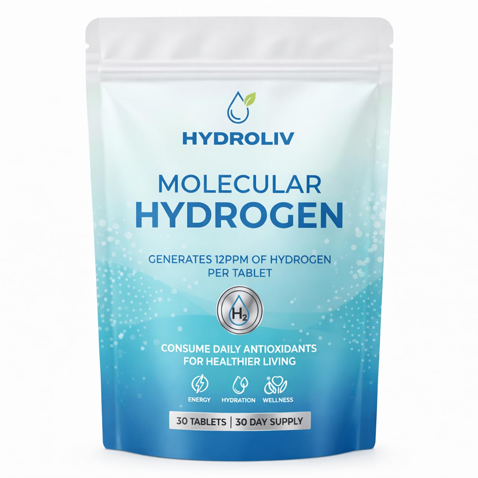 Hydroliv envase frontal mostrando presentación y beneficios de hidratación