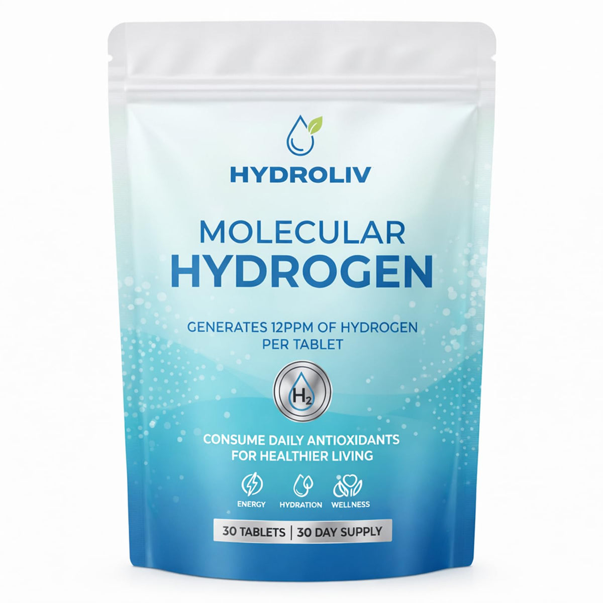 Hydroliv envase frontal mostrando presentación y beneficios de hidratación