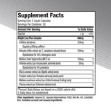 Comparación de tamaño Hydroxycut Advanced junto a una mano para escala