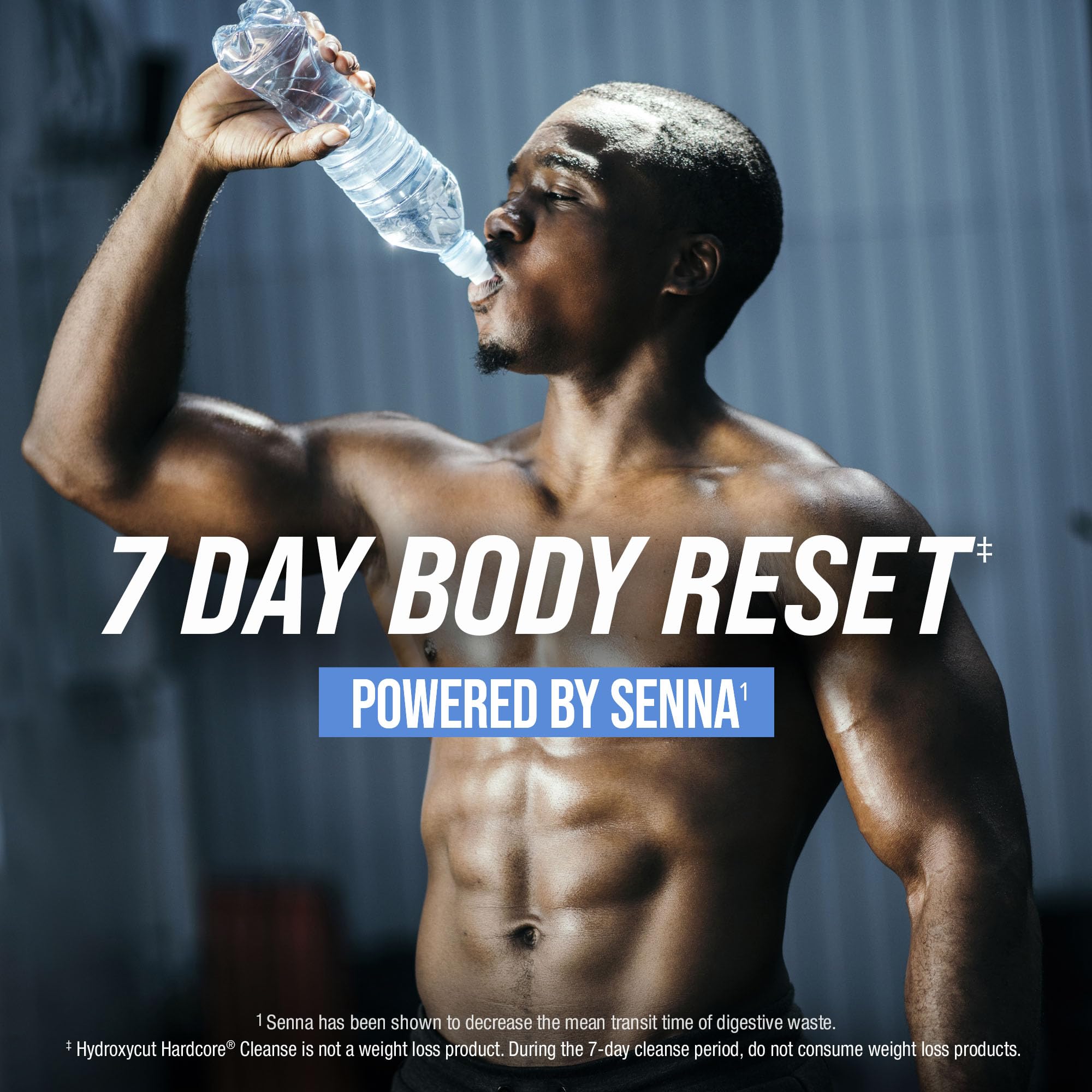 Hydroxycut escena lifestyle mostrando reinicio digestivo en rutina diaria