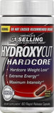 Hydroxycut cápsula en mano para mostrar tamaño y facilidad de ingestión