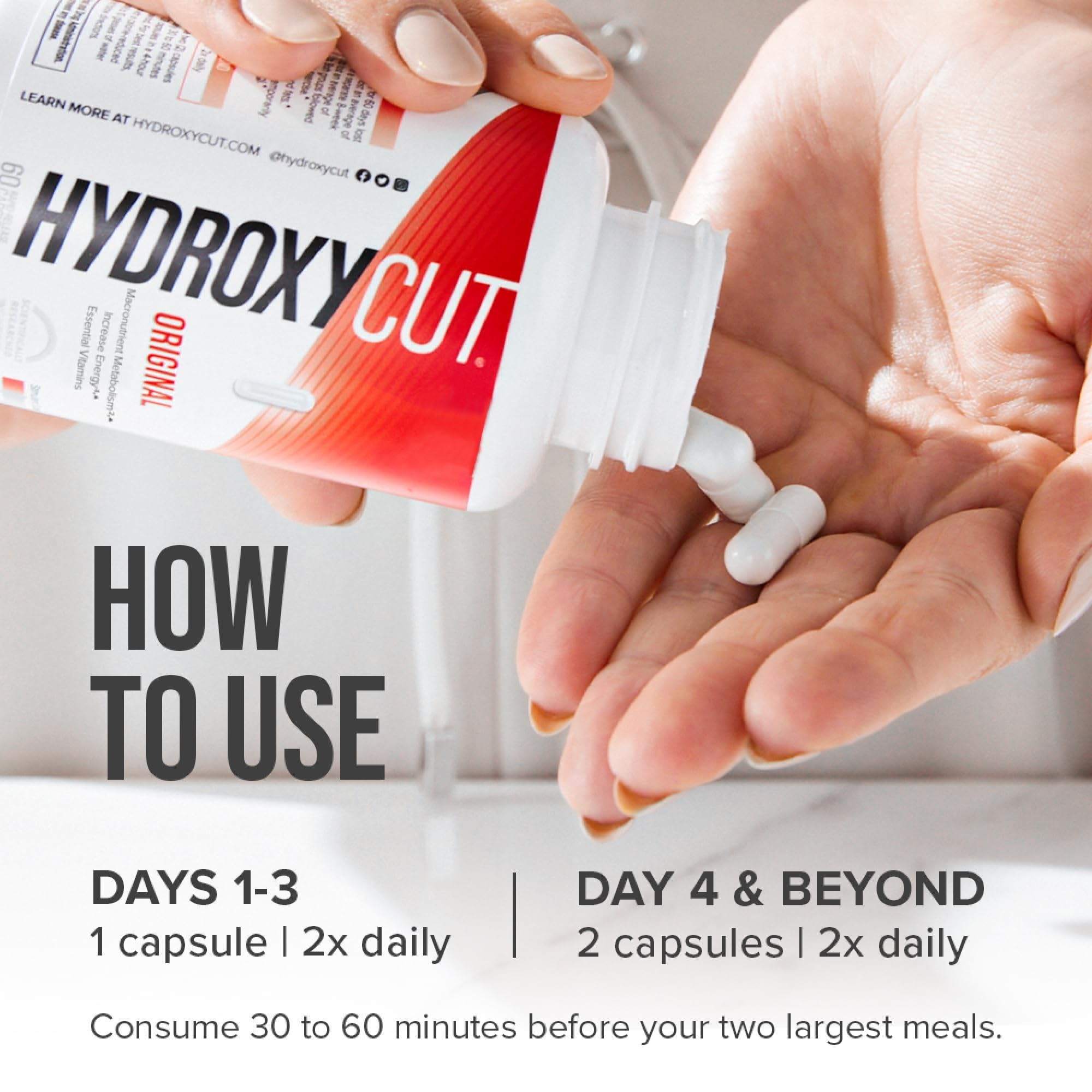 Hydroxycut antes de entrenamiento, energía y enfoque para actividad