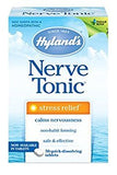 Hyland's frasco frontal mostrando tabletas de disolución rápida y beneficio portátil