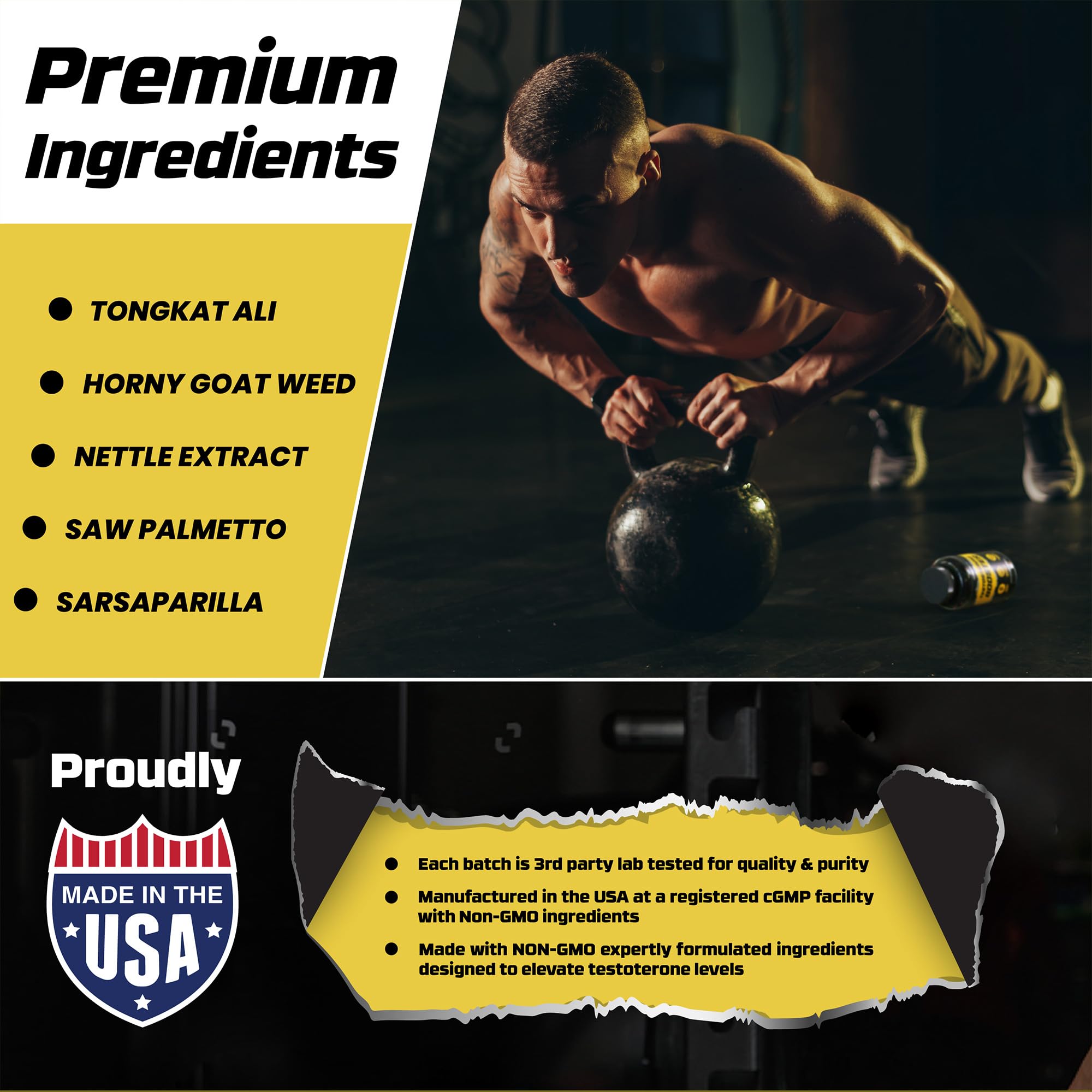 HYLITE NUTRITION producto junto a mancuerna ilustrando uso en gimnasio