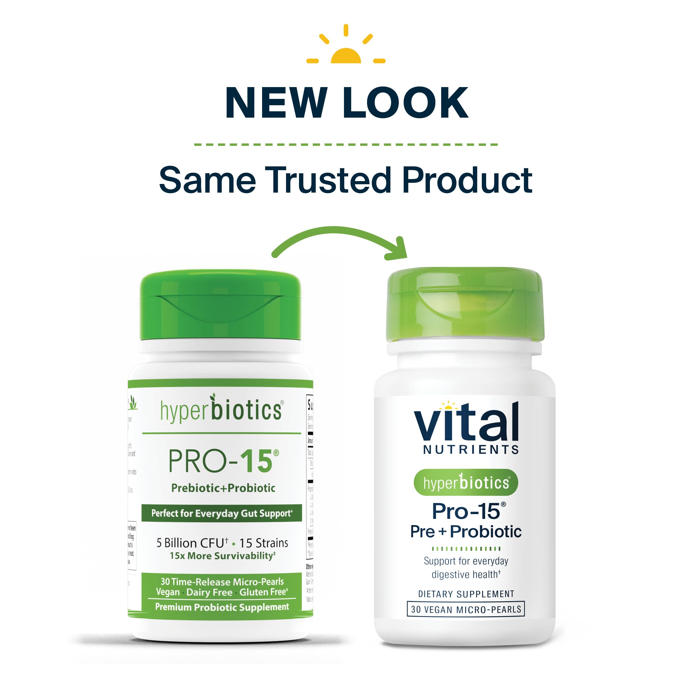 Hyperbiotics hombre activo en exterior, sugiere bienestar intestinal y energía
