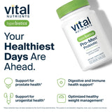 Hyperbiotics frasco abierto con tabletas visibles, aspecto del contenido