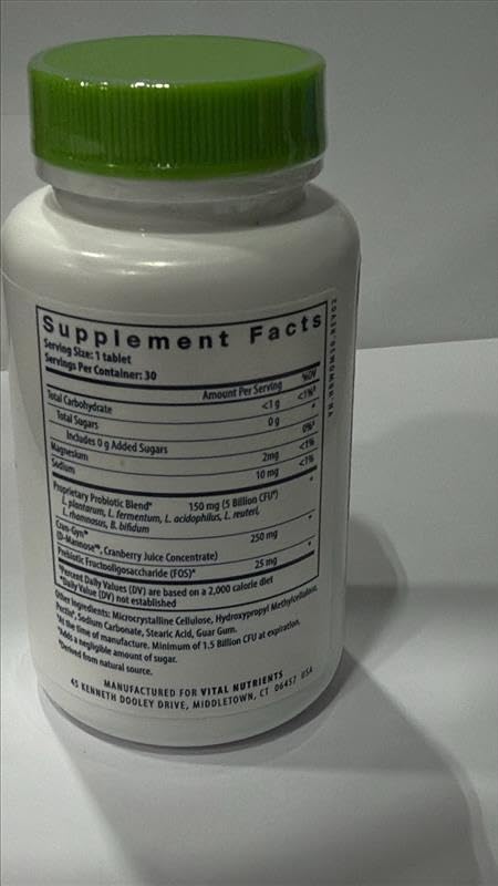 Sello NSF en empaque Hyperbiotics que indica control de calidad