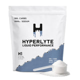 HYPERLYTE LIQUID PERFORMANCE frente del envase muestra información clave y ventaja de energía