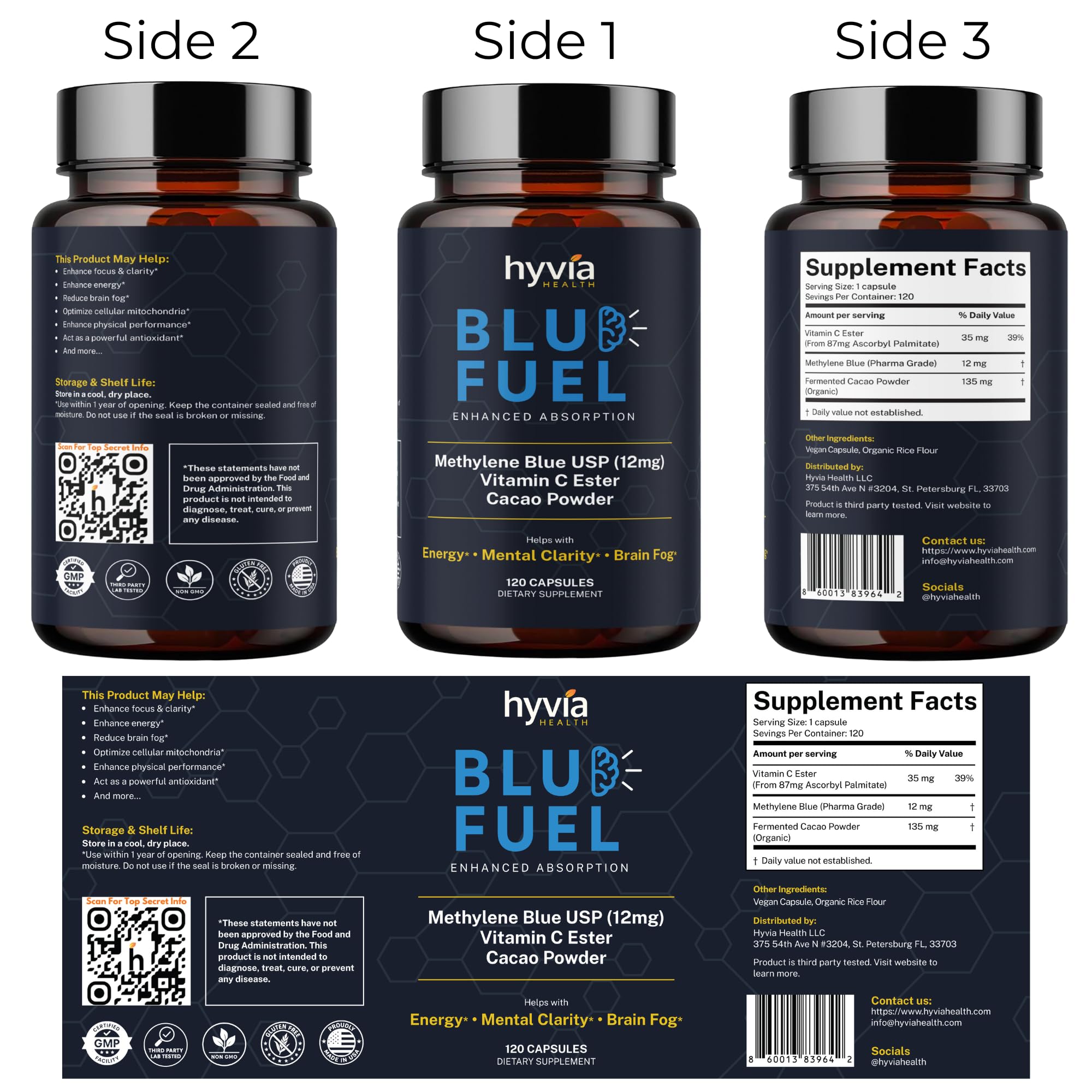 Hyvia Health suplemento en contexto de rutina matutina para apoyo al rendimiento