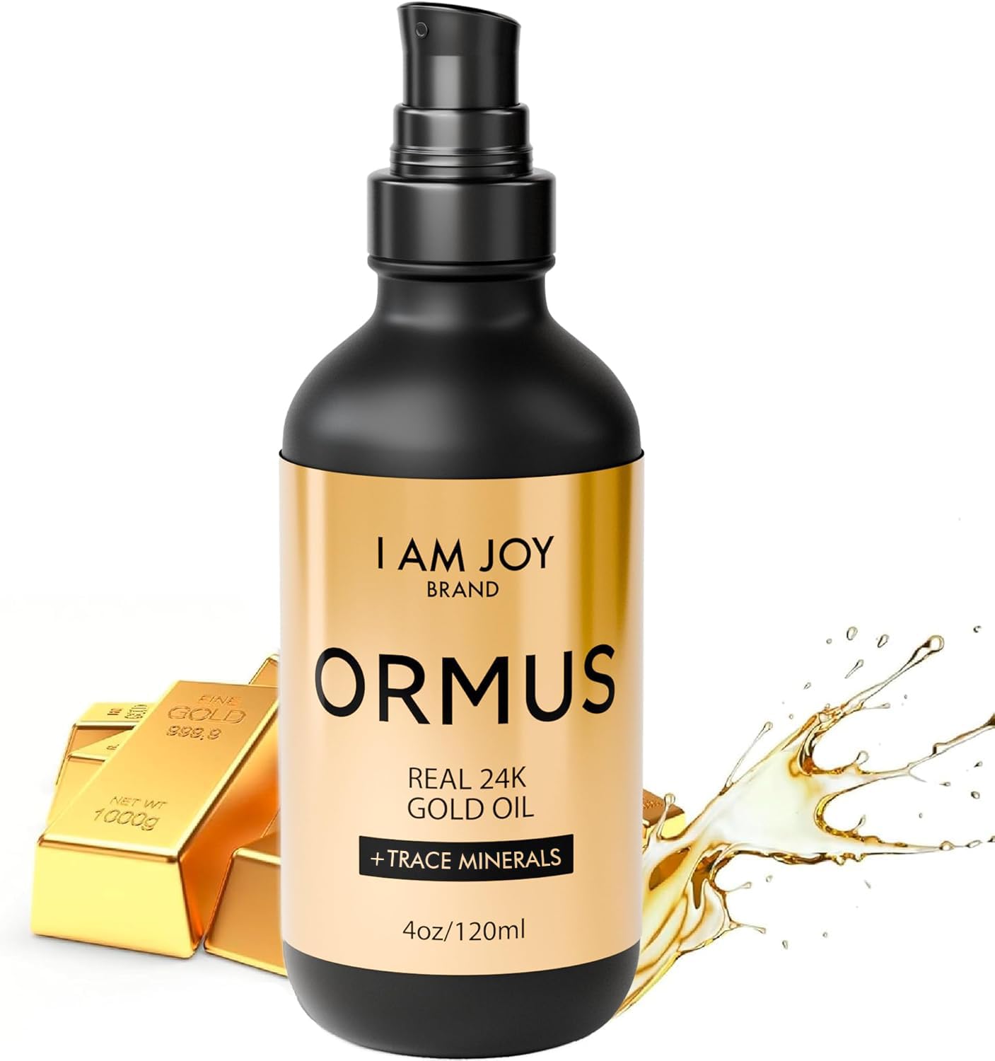 I Am Joy Co. botella frontal con etiqueta clara y aspecto premium