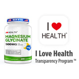 I LOVE HEALTH certificado GMP ilustrado para confiar en la fabricación