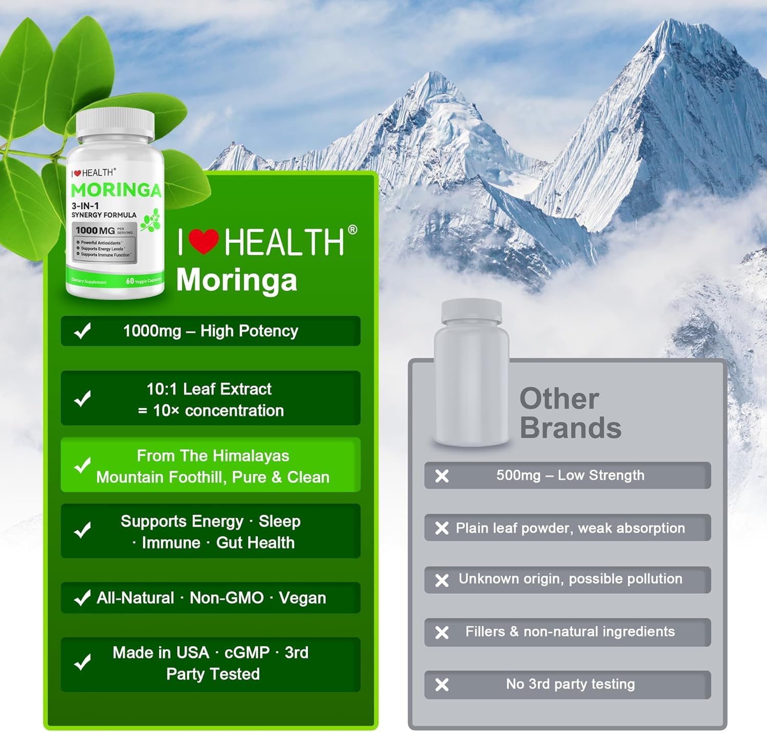 I LOVE HEALTH polvo de extracto 10:1 mostrando textura concentrada y pureza