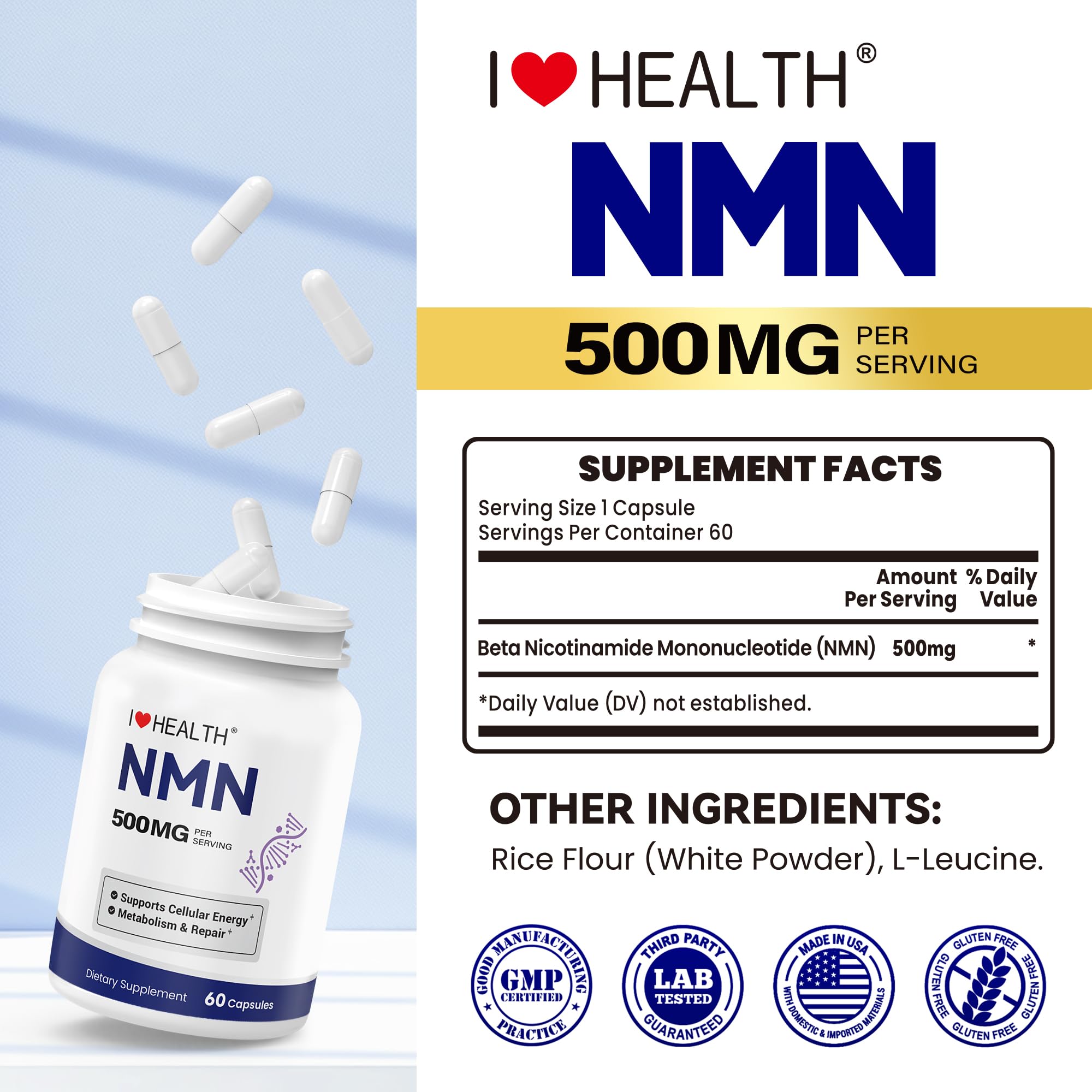 I LOVE HEALTH producto en ambiente saludable, sugiere integración en estilo de vida