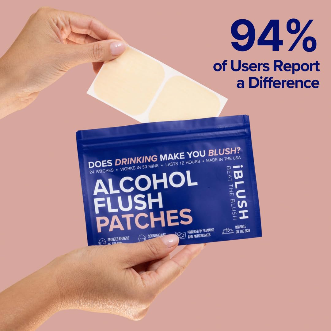 iBLUSH caja abierta con 12 parches lista para llevar