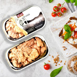 ICAN lata abierta en aceite natural, conserva sabor y nutrientes
