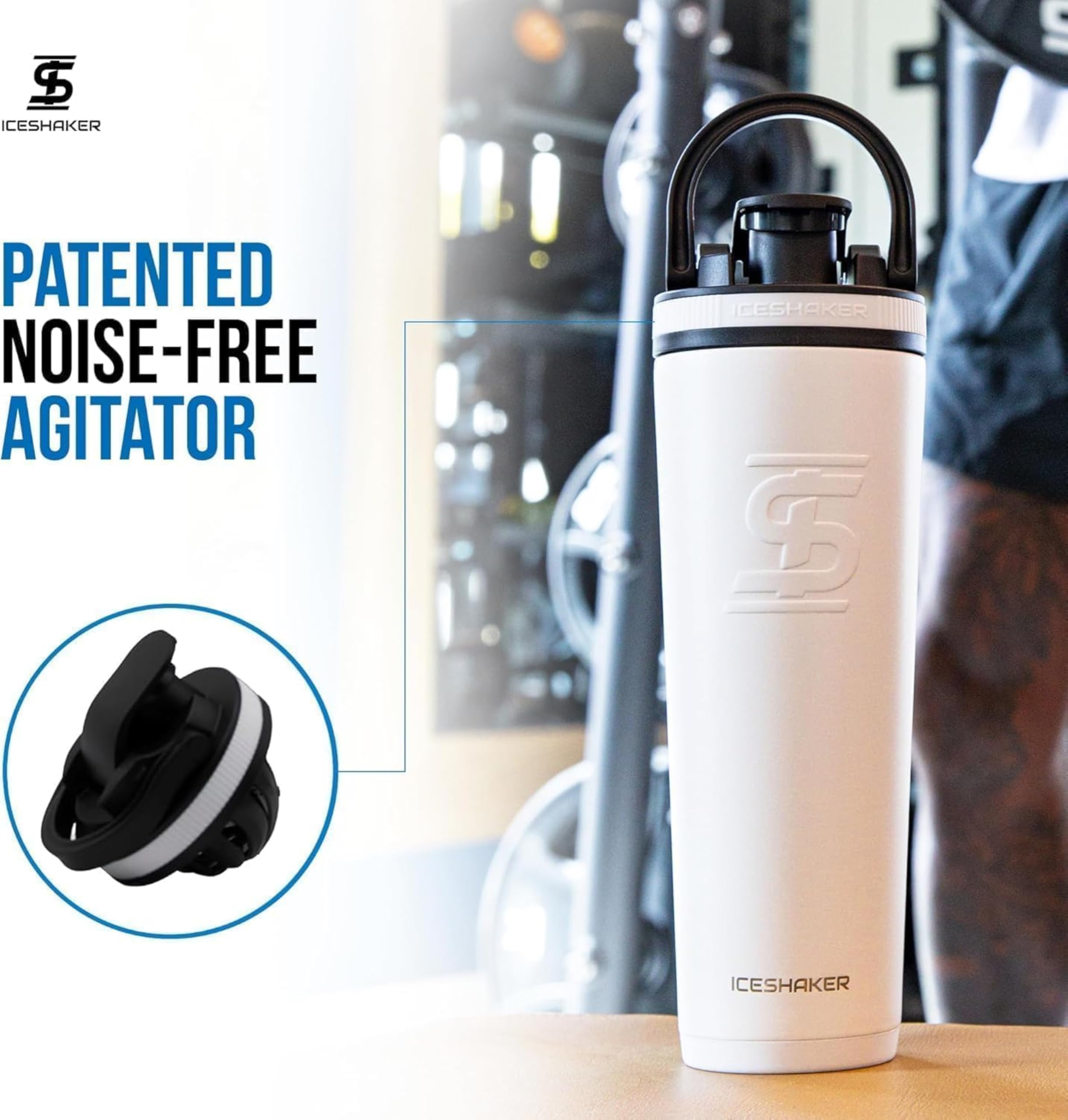 Ice Shaker interior con líneas de medición para mezclas precisas