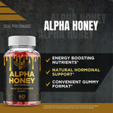 IDEAL PERFORMANCE Alpha Honey etiqueta con lista de ingredientes para transparencia y seguridad