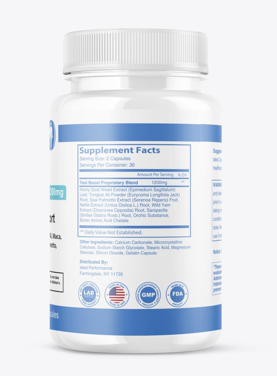 IDEAL PERFORMANCE primer plano de cápsula evidencia textura uniforme y calidad