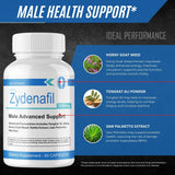 IDEAL PERFORMANCE representación de zydenafil mostrando ingrediente principal claro