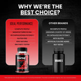 IDEAL PERFORMANCE Horse Boost abierto mostrando ambos frascos del pack 2