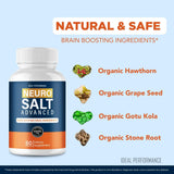 IDEAL PERFORMANCE Neuro Salt etiqueta nutricional enfocada en ingredientes clave