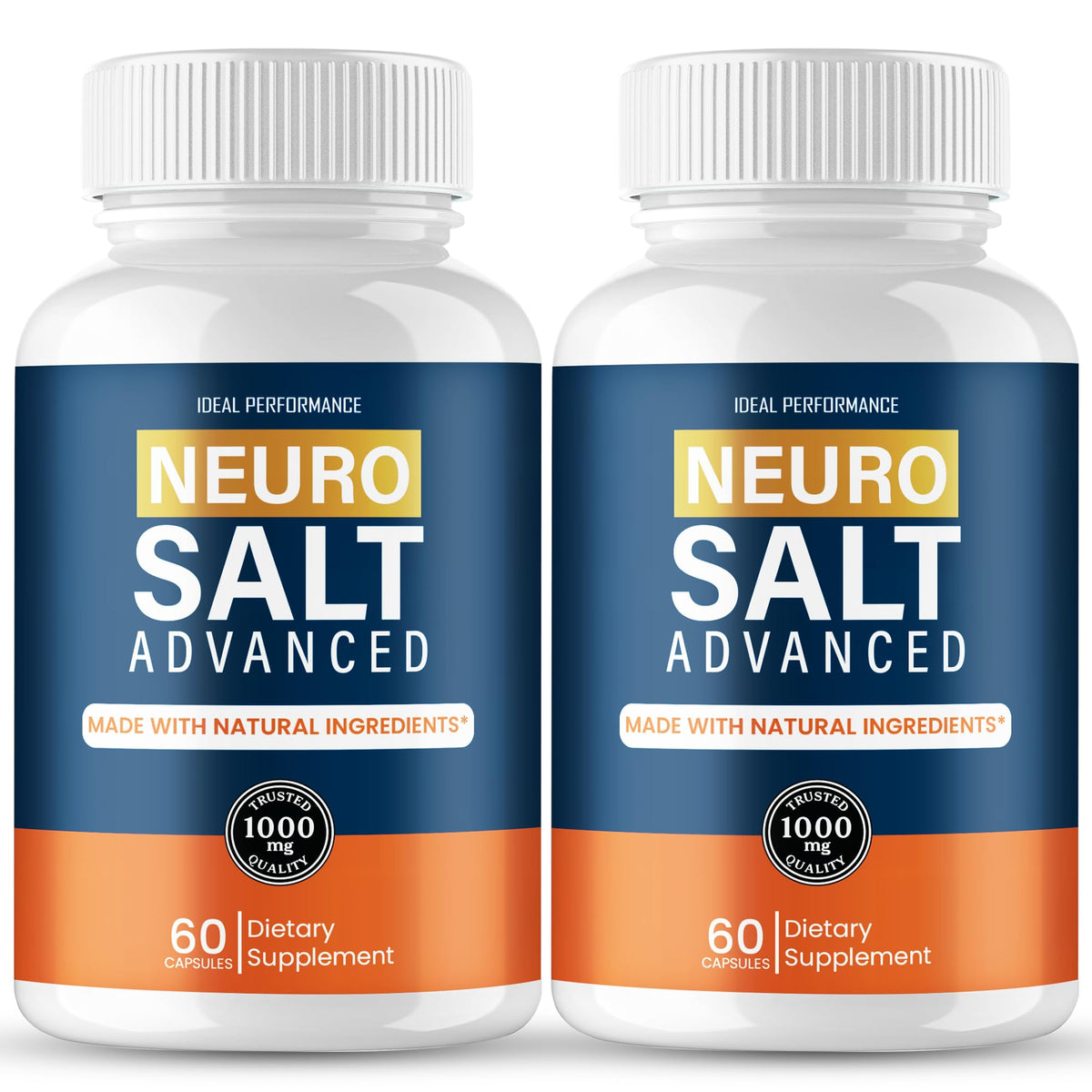 IDEAL PERFORMANCE Neuro Salt frontal del envase mostrando la marca y beneficio