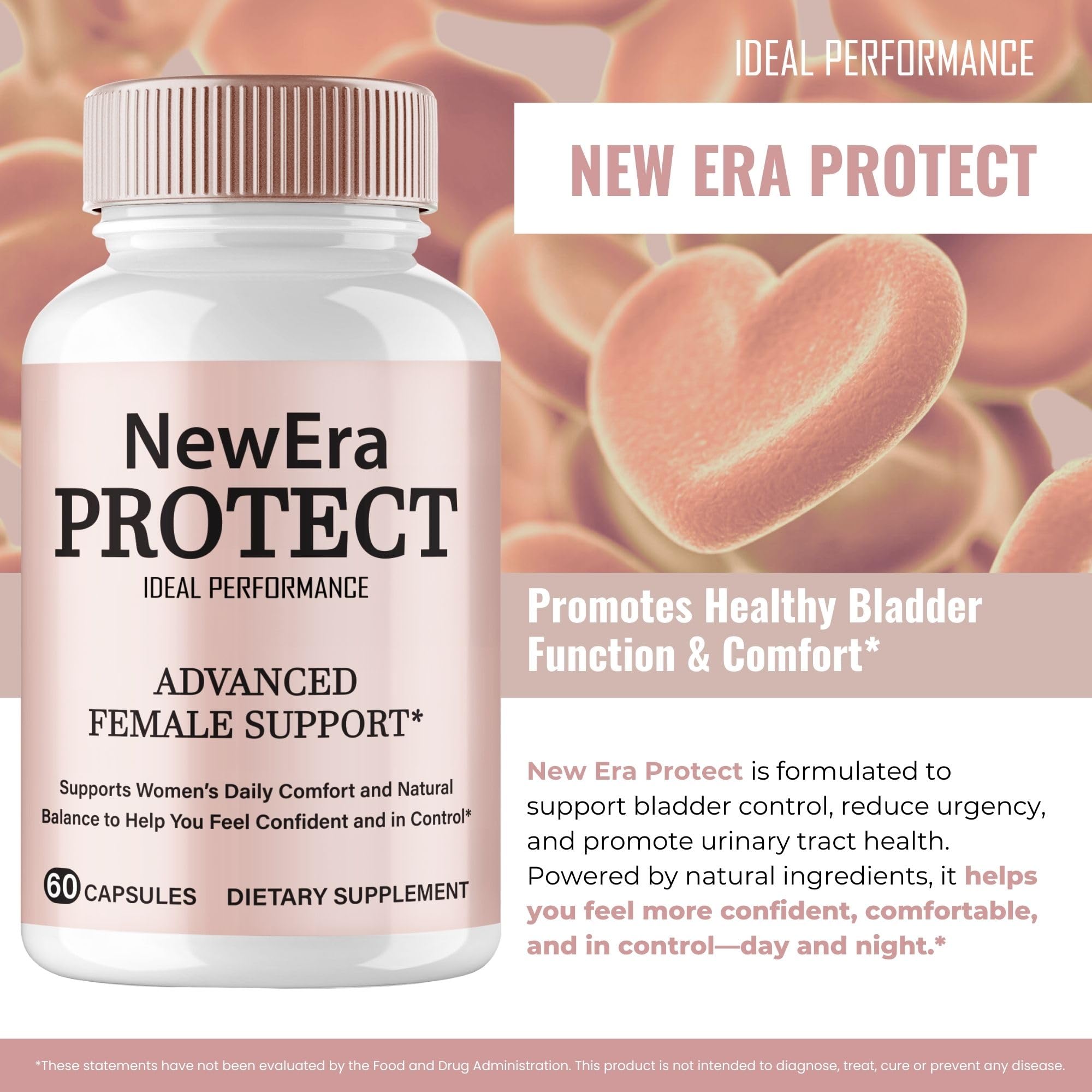 IDEAL PERFORMANCE etiqueta con ingredientes clave y claridad informativa