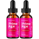 IDEAL PERFORMANCE Prime Age Drops vista frontal del pack y envases, muestra beneficio de conveniencia
