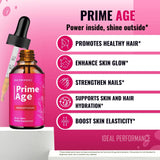 IDEAL PERFORMANCE Prime Age Drops aplicación matutina con piel limpia para mayor luminosidad