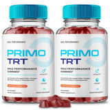 IDEAL PERFORMANCE Primo TRT Gummies vista frontal del envase mostrando la marca y beneficio práctico