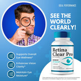 IDEAL PERFORMANCE Retina Clear frasco en mano que ilustra formato práctico para uso diario