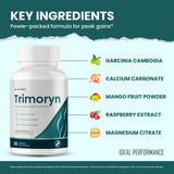 IDEAL PERFORMANCE envase Trimoryn vista lateral que destaca conservación del producto