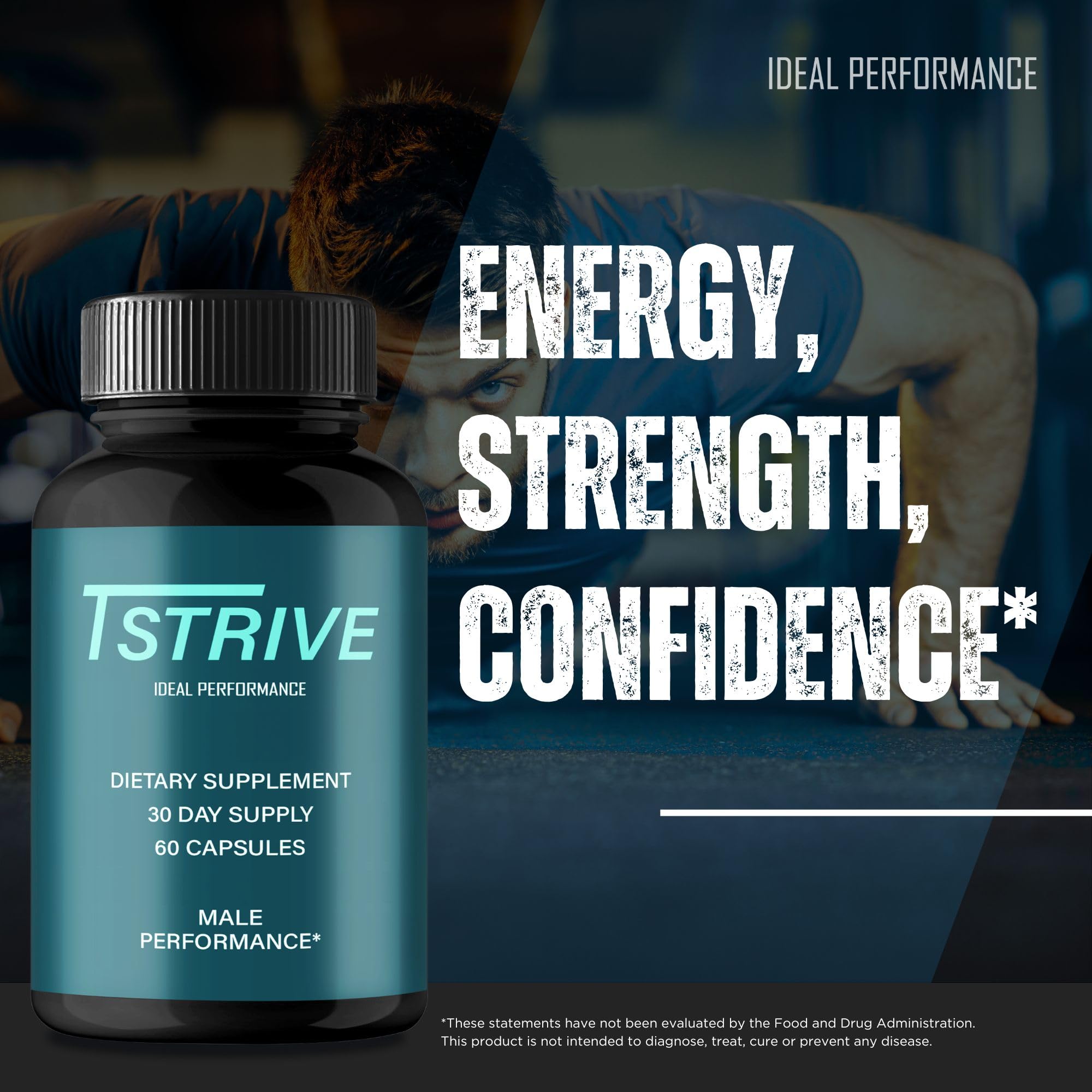 IDEAL PERFORMANCE Tstrive junto a regla para comparar tamaño y portabilidad