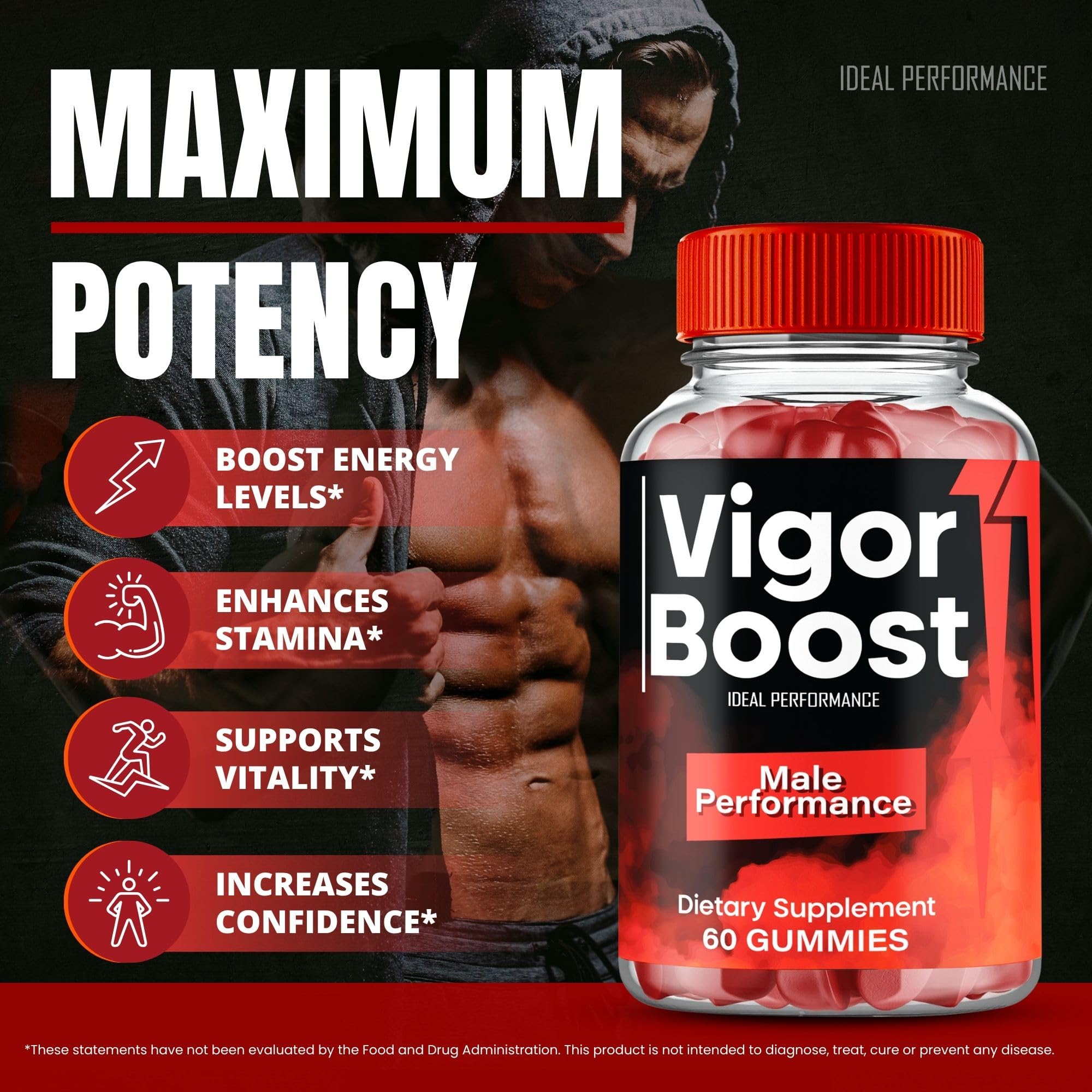IDEAL PERFORMANCE etiqueta con lista de ingredientes y valores nutricionales claros